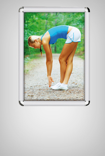 Alu Snap Frame Wall 45 mm silbereloxiert