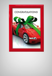 Alu Snap Frame Wall 25 mm Rot