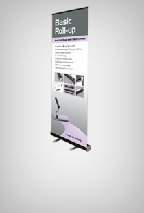 Basic Roll-Up Black/Chrome einseitig