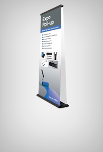 Expo Roll-Up Black doppelseitig