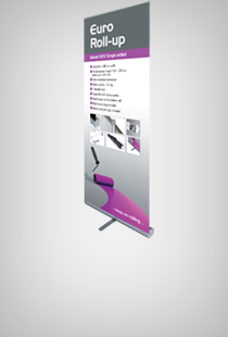 Euro Roll-Up Black einseitig