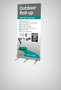 Outdoor Roll-up doppelseitig