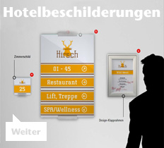 Hotelbeschilderungen